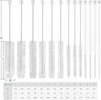 CiaraQ Bottle Cleaning Brushes, 8 Inch Nylon Tube Brush Set, Cleaner - Image 3