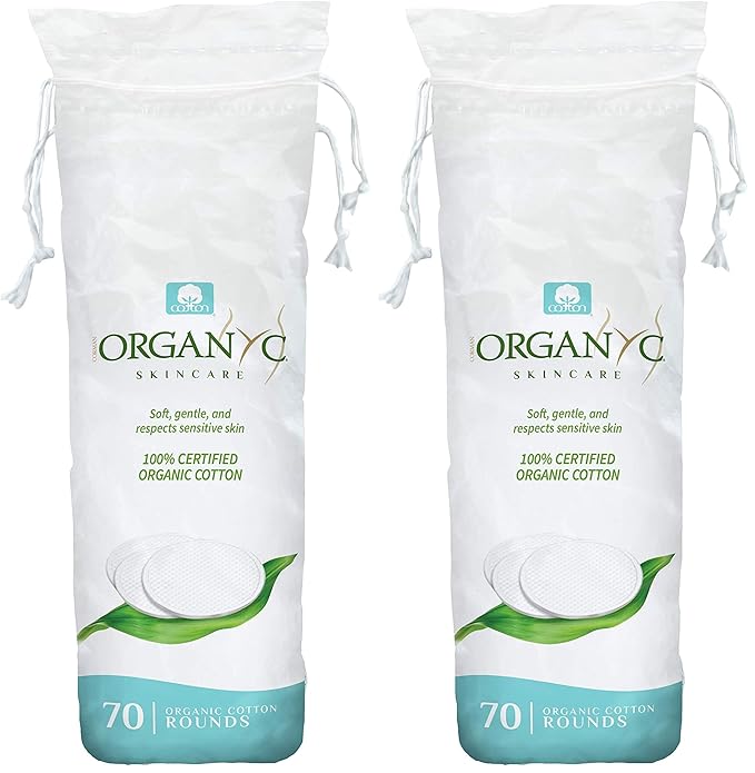 Organyc 100% Certified Organic Cotton Makeup Pads – Natural Unbleached Makeup by Organyc