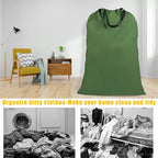 Cotton Canvas Laundry Bag with Handles & Drawstring Straps, Heavy Duty Extra - Image 7