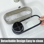 Black Toothbrush Holder for Bathroom, Detactable Bathroom Tray for Men - Image 3