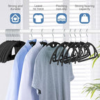 IEOKE Velvet Hangers 50 Pack: Felt Clothes Hangers Heavy Duty Shirt Sweater - Image 2