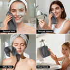 SINLAND Microfiber Facial Cloths Fast Drying Washcloth 8inch x 8inch Absorbent - Image 7