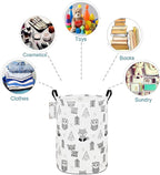 FANKANG Storage Basket, Nursery Hamper Canvas Laundry Basket Foldable - Image 8