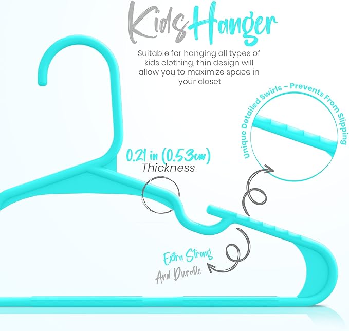 Utopia Home 40 Pack Kids Hangers - Image 2