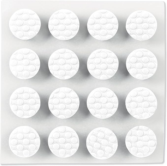 Scotch White Adhesive Bumper Pads 40 PCS, Self-Stick Rubber Pads 3/8" Round - Image 2