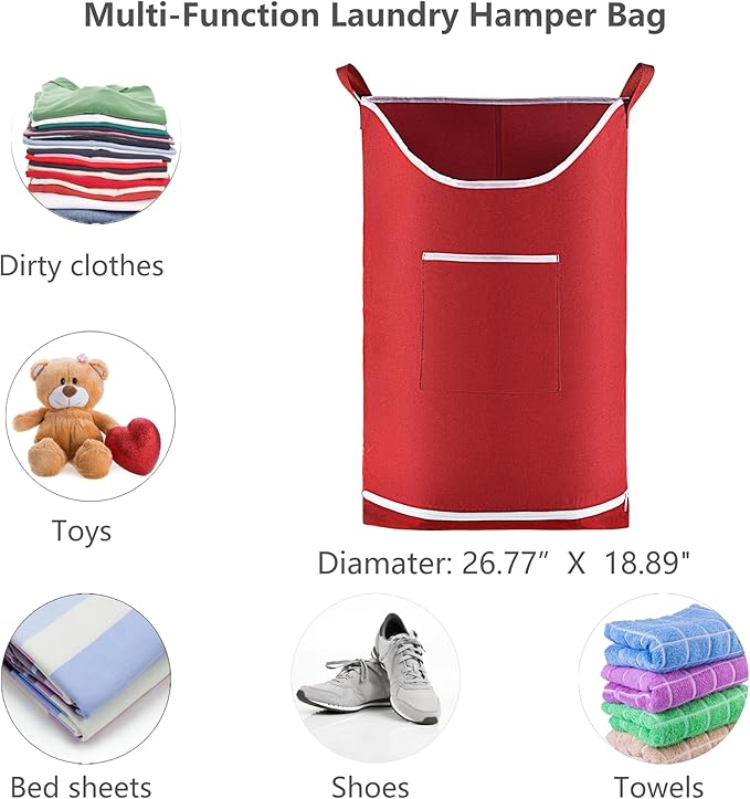 Hanging Laundry Hamper Bag Behind Door Hampers - Image 4