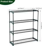 Panana 4 Tier Garden Greenhouse Steel Staging Shelving Plant Stand Garden Shelving Unit Garage Storage Racking, 2 Pack Plant Racks - Image 5