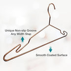Heavy Duty Metal Hangers with Unique Hook Design Durable & Sturdy Coat Hangers - Image 3