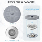 TRAPMATE Tub Stopper, Reversible Bathtub Drain Hair Catcher & Stopper, Ultra - Image 3