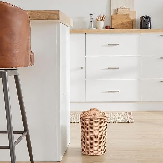 GRANNY SAYS Wicker Small Bathroom Trash Can - Image 7