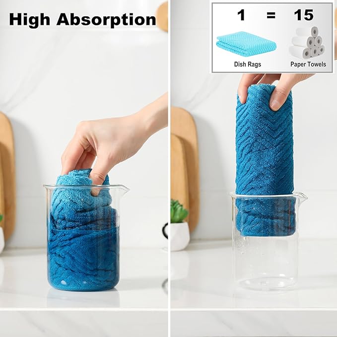 100% Cotton Kitchen Dish Towels Set - Image 5