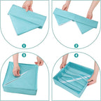 Drawer under Cabinet Clothes Organizer 5 Cell Foldable Storage Cubes Underwear - Image 5
