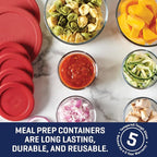 Anchor Hocking 12 Piece Glass Storage Containers - Image 3