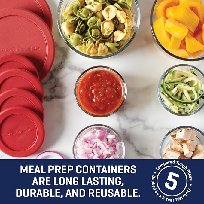 Anchor Hocking 12 Piece Glass Storage Containers - Image 3