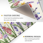 Spring Floral Dish Drying Mat for Kitchen Counter 18x24 Inch Spring Flowers - Image 3