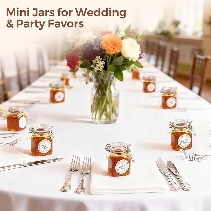ComSaf 4 oz Glass Jars with Lid, Spice Jars, Small Mason Jar, Canning Jar - Image 6