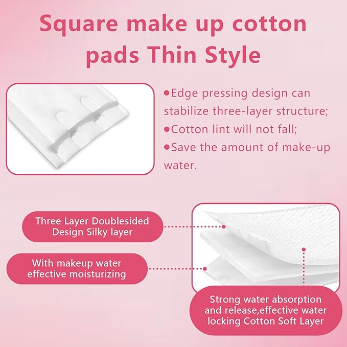 Cotton Pads - Includes 200 Squares - - Image 5