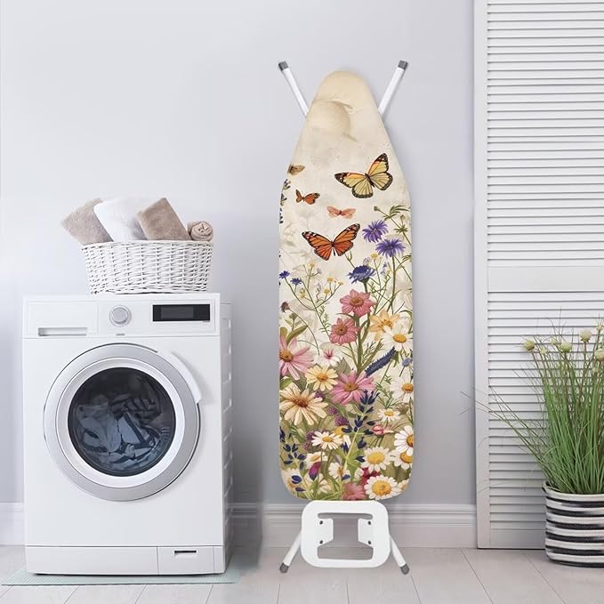 Butterfly Ironing Board Cover and Pad Floral, Non Stick Scorch and Stain - Image 3