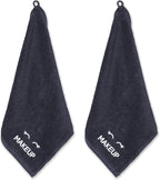 White Classic Bleach Safe Black Makeup Washcloths - Image 6