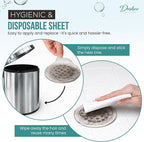 Disposable Shower Drain Hair Catcher Stickers – 25 Pack Peel & Stick Mesh Drain - Image 4