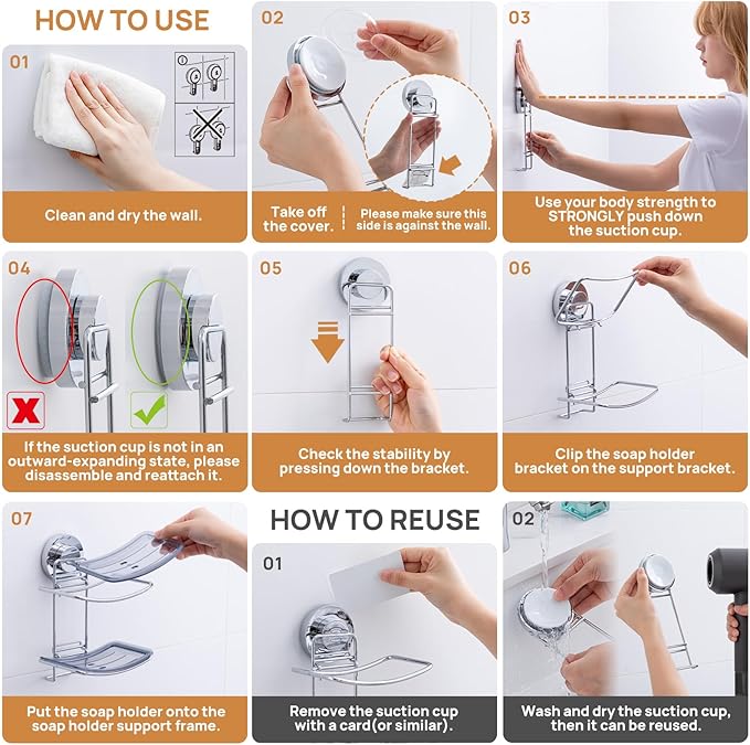 LEVERLOC Soap Dish Holder Suction Cup - Image 5