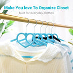 Plastic Hangers 20 Pack, Strong & Durable Adult - Image 4