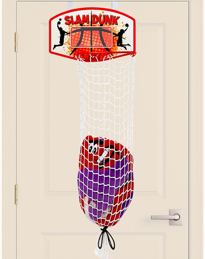 Bundaloo Basketball Laundry Hamper – Over-the-Door Hanging Hoop by BundalooProducts
