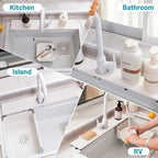 Fast Drying Faucet Mat for Kitchen Sink, Water Absorbent Diatomite Stone Sink - Image 9