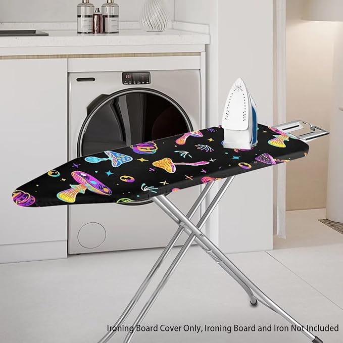 Colorful Mushroom Pumpkin Iron Board Cover, Ironing Board Protector - Image 2
