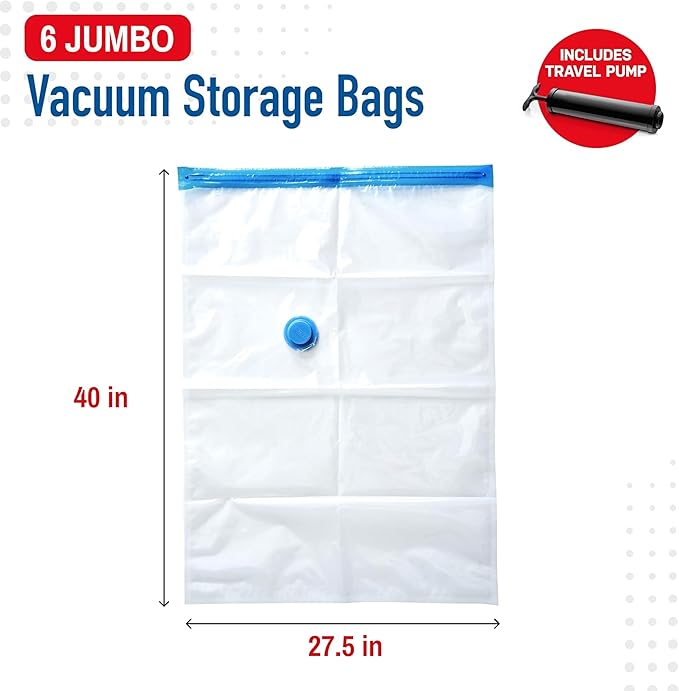 12 Pack Variety Vacuum Storage Bags - Image 3