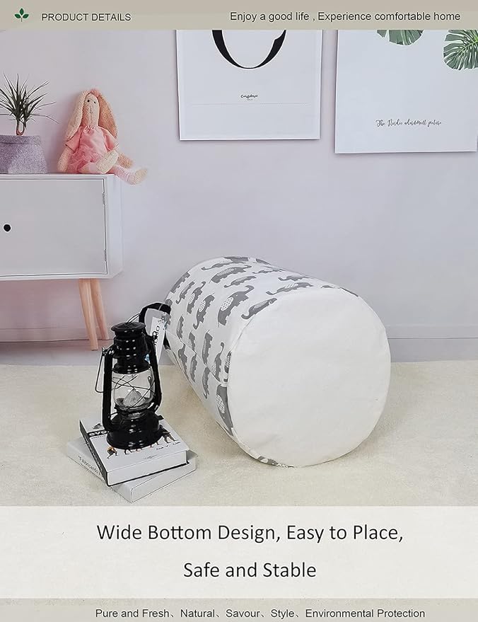 Round waterproof laundry basket gift basket, suitable - Image 6