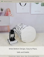 Round waterproof laundry basket gift basket, suitable - Image 6