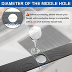 2 Pcs Faucet Mat for Kitchen Sink 15.74”×3.94” Diatomite Quick Dry Sink Splash - Image 3