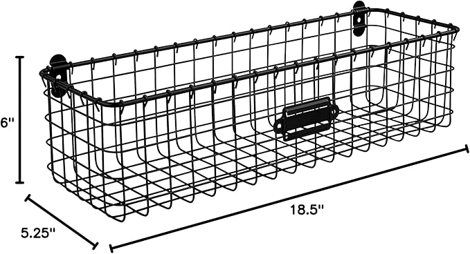 Spectrum Wall Mounted Wire Basket - Image 2