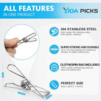 40 Pack Wire Clothes Pins Heavy Duty Outdoor, Stainless Steel ClothesPins - Image 2