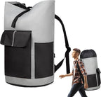 BeeGreen Grey-Black-Laundry-Bag-Backpack-Extra-Large-Heavy-Duty, 125L Portable by BeeGreen