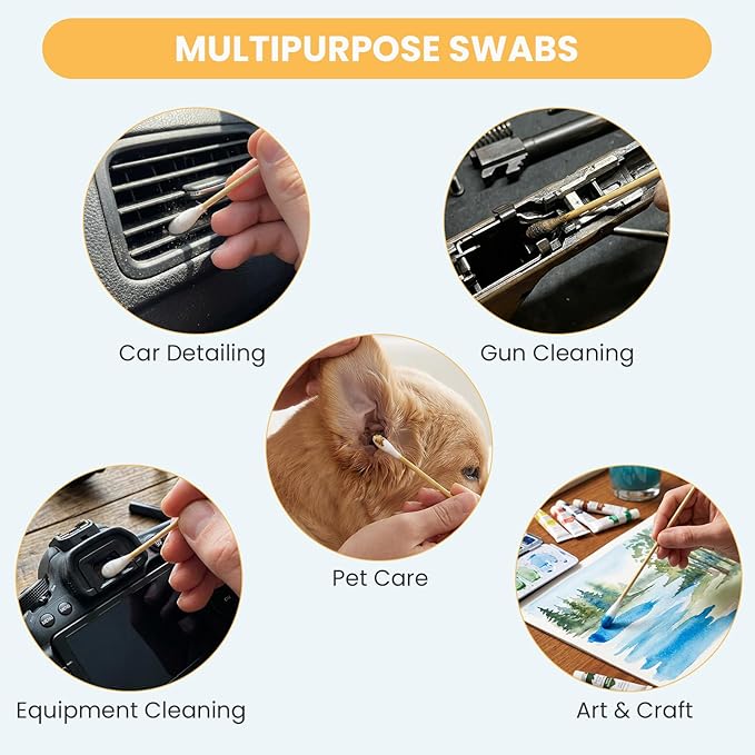 200PCS Large Cotton Swabs in Storage Box - Image 3