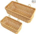 AceList Wall Hanging Basket, Boho Style Hand-Woven Hanging Storage Baskets by AceList