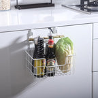Wire Storage Basket 2 Packs, Wall Mounted Kitchen Bathroom, Hanging Cabinet - Image 7