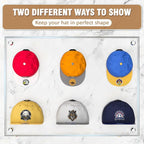 36 Pack Adhesive Hat Hooks for Wall, Super Strong Hat Rack for Baseball Caps - Image 2