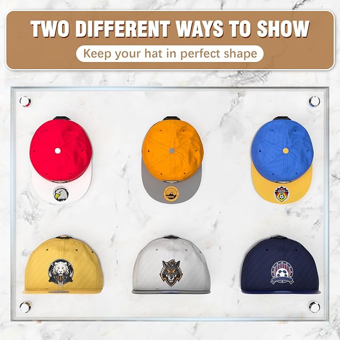 48 Pack Adhesive Hat Hooks for Wall, Super Strong Hat Rack for Baseball Caps - Image 2