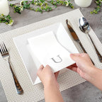 Luxenap 15.8 X 7.9 Inch Linen-Feel Guest Towels, 2000 Lettered Hand Towels - Image 5