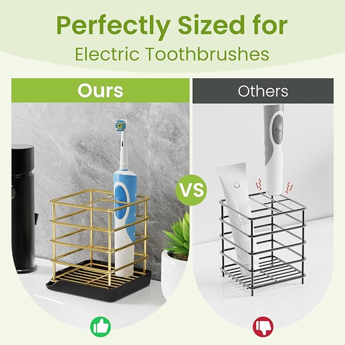 Toothbrush Holders for Bathrooms, Stainless Steel Toothbrush Holder Kids - Image 5