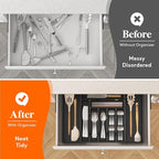 Lifewit Utensil Organizer for Kitchen Drawer, Expandable Cooking Silverware Tray - Image 8