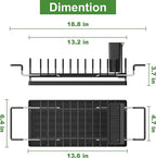 Dish Drying Rack Over the Sink Expandable In Small Black Drainer Dry - Image 6