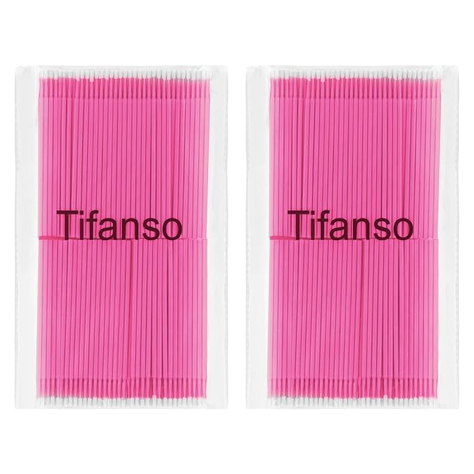 tifanso 400PCS Micro Cotton Swabs, Disposable Eyelash Microswabs - Image 3