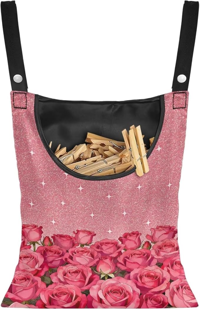 Clothespin Bag for Clothes Pin Holder for Outside and Clothes Line Pins by Unknown