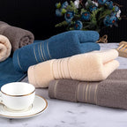 3 Pack Hand Towels for Bathroom, Cotton Soft Absorbent Decorative Hand Towel - Image 2