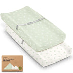2-Pack Organic Changing Pad Covers by KeaBabies
