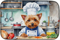 Caroline's Treasures DAC6194DDM Australian Terrier The Chef Dish Drying Mat by CarolinesTreasures